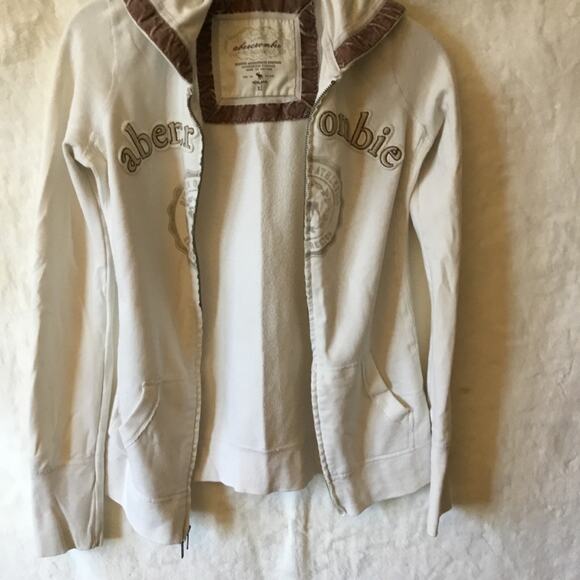 Abercrombie Girl White Zip Up Jacket - Picture 3 of 13